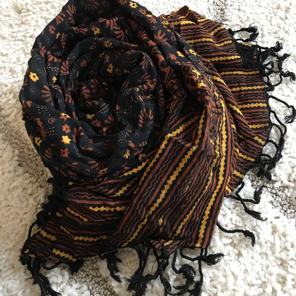 Authentic Indonesian Cotton Batik Scarf